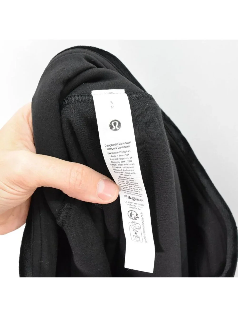 Lululemon Black Soft Velvet Scuba Knit Mini Skirt
